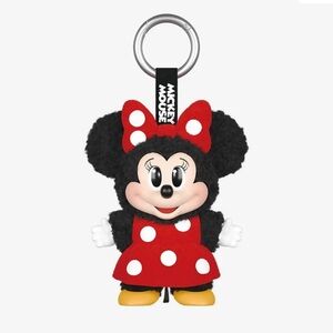 Pop Mart Disney Mickey Family Cute Together Plush Pendant Keychain - Minnie